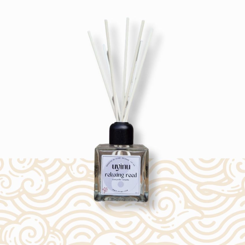 tranquility relaxing reed diffuser - pink peony blush suede